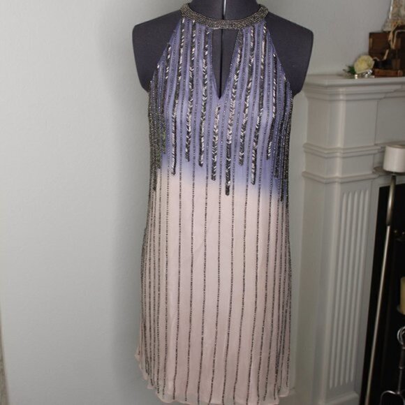 Parker dress Nordstrom Beaded Cocktail size Medium ombré - Picture 2 of 15